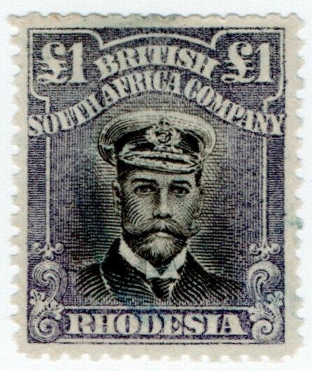 (I.B) Rhodesia/BSAC Revenue : Duty Stamp £1 (SG 279a)