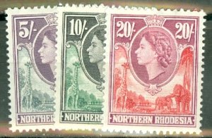 II: Northern Rhodesia 61-74 mint CV $84.10; scan shows only a few