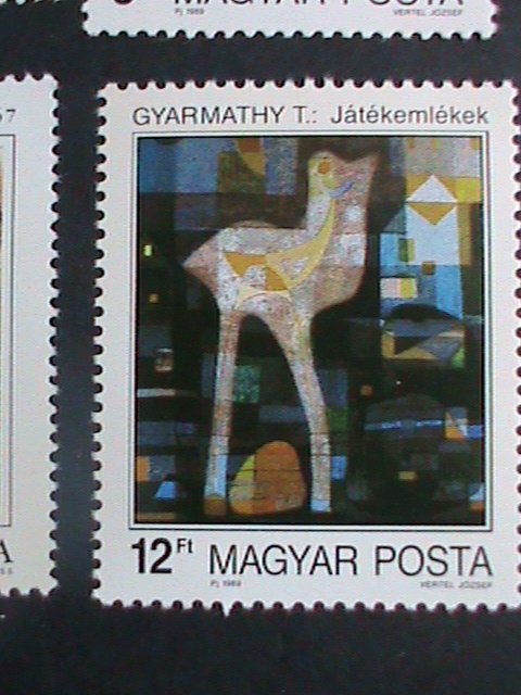 ​HUNGARY STAMP:1989 SC# 3209-12, 3249-50 MODERN ART PAINTING MNH TWO SETS