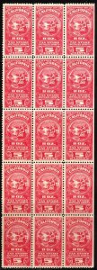 Vintage California Revenue 5 Cents Distilled Spirits Tax Stamps Sheet/15 Unused