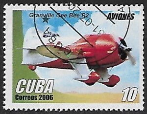 Cuba # 4600 - Airplane Granville Gee Bee - unused / CTO....{R24}