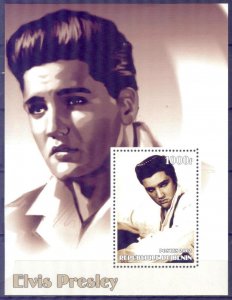 Benin 2002 Music Rock Singer Elvis Presley S/S MNH Private