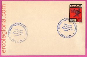 ak1311 - ECUADOR - Postal History - FDC Cover - 1975 - Volleyball