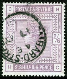 Sg178, 2s 6d lilac, fine used, CDS. Cat £140. HC