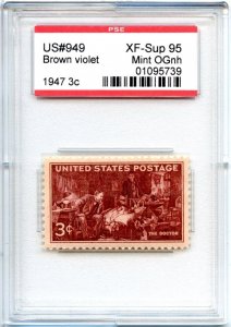 US SCOTT #949 MINT-XF-SUPERB-OG-NH GRADED 95 PSE SLAB SMQ $45 (7/24/24 GP)