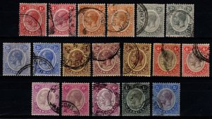 Jamaica 1912-20 George V Def. incl. color var., Part Set to 2s [Used]