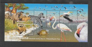 BOTSWANA #765a WETLANDS M/S MNH