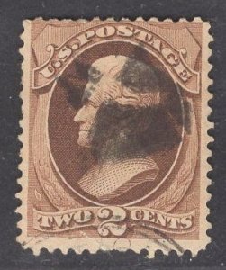 US Stamp #146 2c Red Brown Jackson USED SCV $17.50