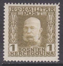 Bosnia sc#65 1912 1h Franz-Josef MH