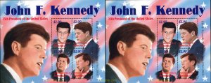 230558 MNH DOMINICA 2002 HOMENAJE A J. F. KENNEDY