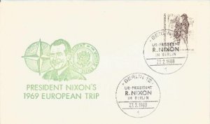 Nixon trip to Europe Germany postmark 196 #!