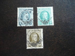 Stamps - Belgium - Scott# 147,155,158 - Used Part Set of 3 Stamps