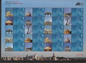 LS66 GB 2009 Hello Rome Smiler sheet UNMOUNTED MINT/MNH