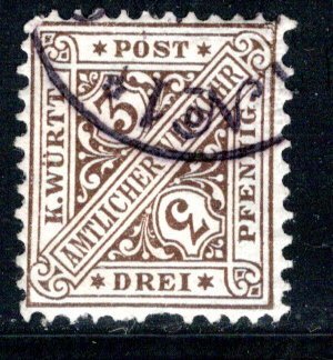 German States Wurttemberg Scott # O96, used