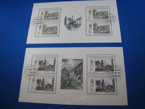 CZECHOSLOVAKIA 1987-88 - SCOTT #2719-2720 & 2673-2674 Noted     Used