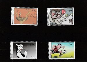 Norway  Scott#  1653-1656  MNH  (2011 Comic Strip Art)