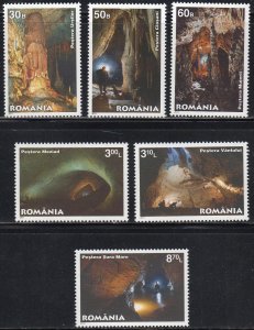 Romania 5232-37 - Mint-NH - Caves of Romania (2011) (cv $10.85)