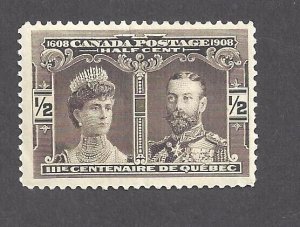 Canada # 96 VF MINT VVLH 1/2c BROWN QUEBEC TERCENTENARY BS27797-1