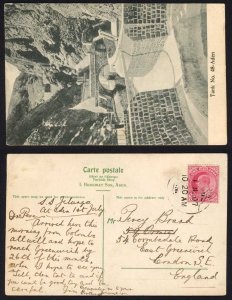 Aden 1907 Postcard to England