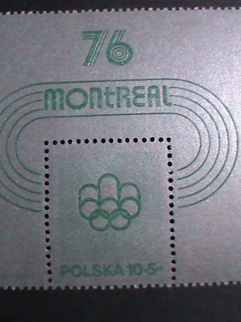 POLAND-1975--SC# B130- 21ST OLYMPIC GAMES-MONTREAL-CANADA MNH-S/S VERY FINE