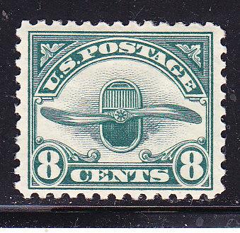 United States Airmail C4  8cent green VF/Mint(*)