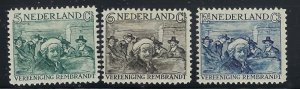 Netherlands B41-43 MH 1930 set  penciled numbers on gum (fe4738)