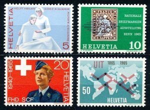 SWITZERLAND  462-465  MINT NEVER HINGED  SHERWOOD STAMP