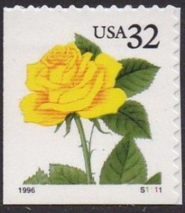 3049 Yellow Rose MNH