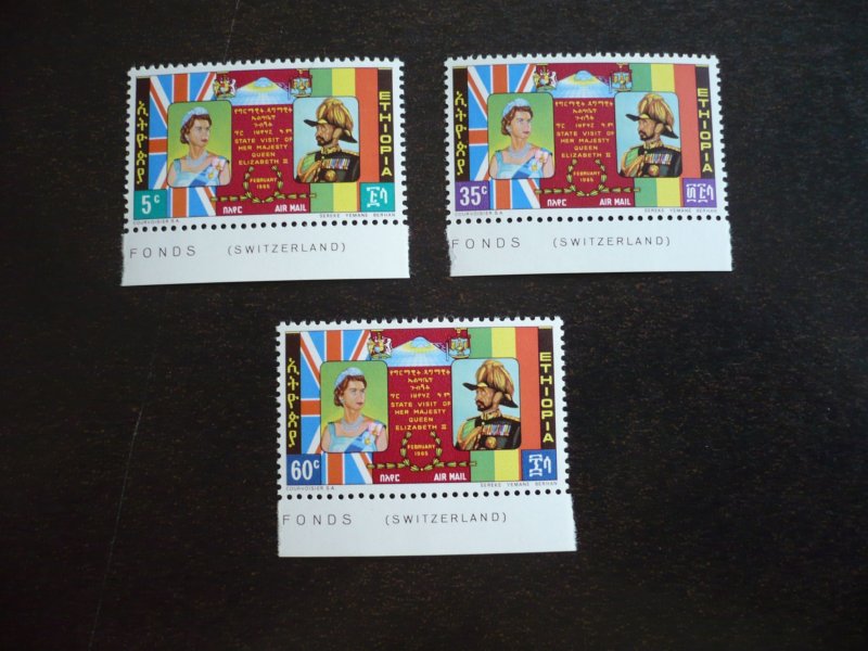 Stamps - Ethiopia - Scott# C86-C88 - Mint Never Hinged Set of 3 Stamps