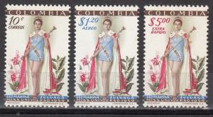 Colombia Scott 697,C317-C318 Mint hinged