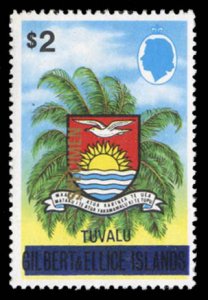 Tuvalu #15S, 1976 $2 overprinted Specimen, never hinged