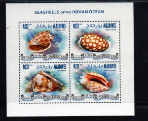 MALDIVES #3031 2013 SEA SHELLS OF THE INDIAN OCEAN MINT VF NH O.G M/S