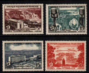 French Equatorial Africa  189 - 192   MNH cat $  3.20