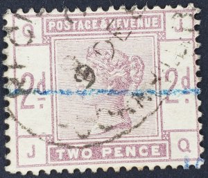 Great Britain, Scott #100, F used, CDS and blue (crayon?) cancel