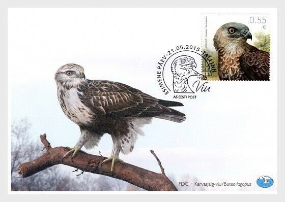 2015  ESTONIA  -  SG: 769  - HONEY BUZZARD - BIRD  FIRST DAY COVER