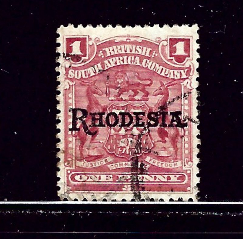 Rhodesia 83 Used 1909 overprint