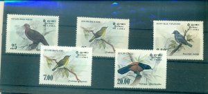 Sri Lanka - Sc# 691-4,877. 1983 Birds. MNH. $7.85.
