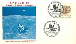 Space Cover, Apollo 12 Depart Moon, Bean, Conrad and Gordon