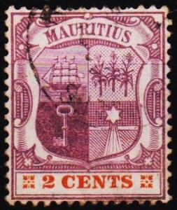 Mauritius. 1895 2c S.G.128 Fine Used
