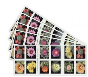 2019 Cactus Flowers Forever stamps 5 books total 100pcs