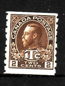 Canada-Sc#MR7-Unused 2c + 1c brown war tax coil-KGV-og-hinged-1916-Cdn746 -