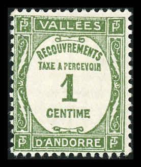 French Andorra J16 Unused (MH)