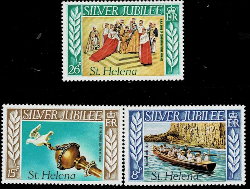 ST HELENA 1977 QUEENS SILVERJUBILEE MNH