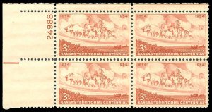 PCBstamps   US #1061 PB 12c(4x3c)Kansas Territory, MNH, (PB-1)