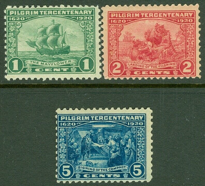 EDW1949SELL : USA 1920 Scott #548-50 Mint Never Hinged. Catalog $97.00.