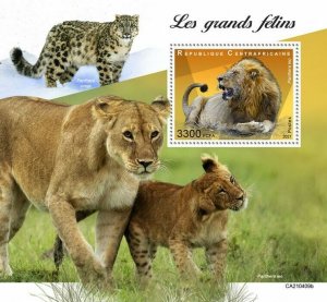 2021/08 - CENTRAL AFRICAN - BIG CATS                 1V  complet set    MNH ** T