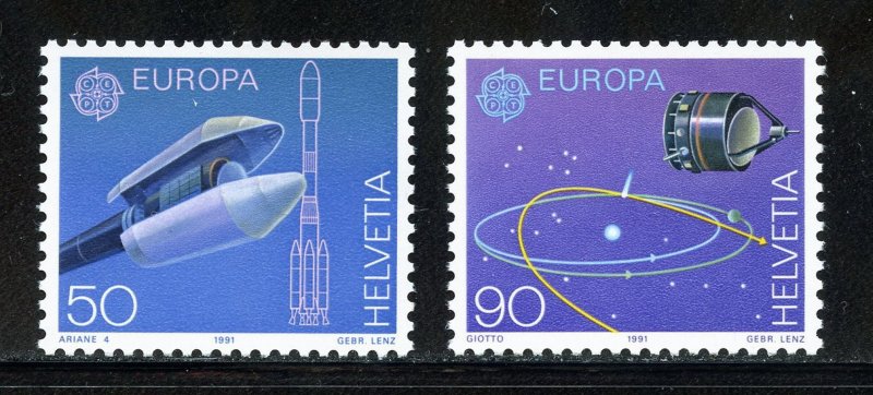Switzerland 890-91  MNH,  Europa Set from 1991.