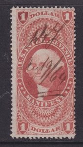 US, Scott R72c, used, manuscript cancel