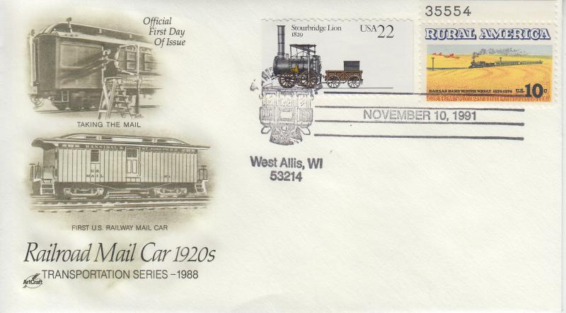 1991 Railroad Pictorial - West Allis WI Artcraft