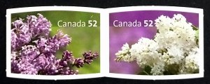 Canada 2007 - Flowers MNH Die Cut Pair     # 2206i